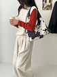 Bolso Hobo de Tela con Estampado Animal Print — Estilo Urbano Individual - Miniatura 4