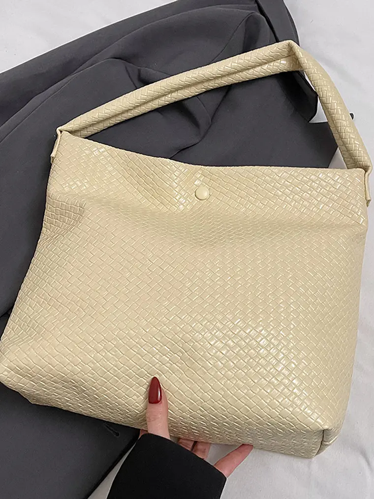Bolso Hobo Textura Tejida — Gran Capacidad, Estilo Urbano 7