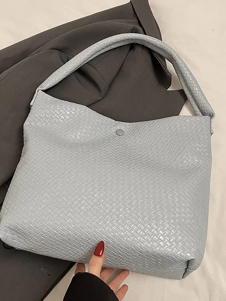 Bolso Hobo Textura Tejida — Gran Capacidad, Estilo Urbano 4