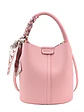 Bolso bucket con textura lichi y pañuelo decorativo entretejido — colores frescos para el día a día - Miniatura 15