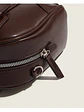 Bolso de mano tipo cápsula con hebillas plateadas y costuras decorativas — estilo retro coreano - Miniatura 6