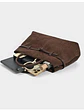 Bolso tote de gamuza con cinturón decorativo y asa tubular — volumen generoso, estilo sobrio - Miniatura 7