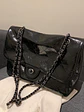 Bolso de cadena acolchado con cuero sintético envejecido y bolsillo trasero - Miniatura 7