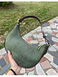 Bolso Media Luna de Ante Sintético — Estilo Vintage Casual - Miniatura 3