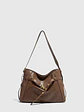 Bolso Hobo Grande con Herrajes Dorados y Detalle de Hebilla - Miniatura 1
