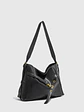 Bolso Hobo Grande con Herrajes Dorados y Detalle de Hebilla - Miniatura 6
