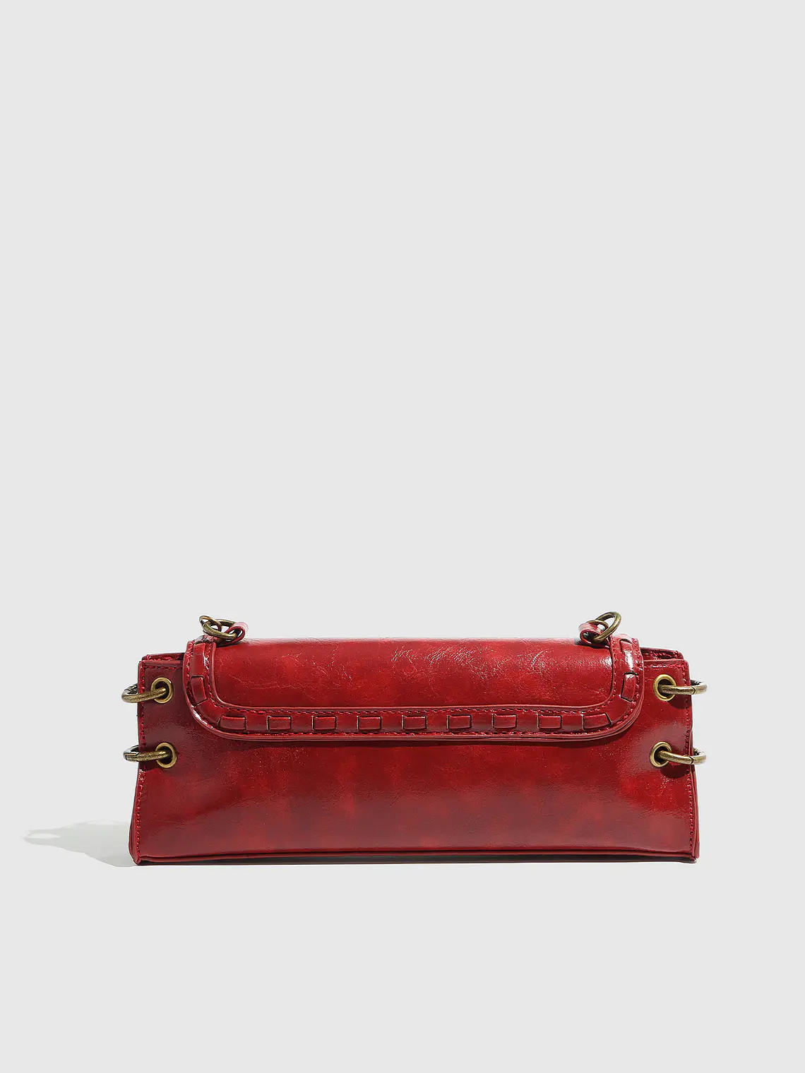 Bolso Clutch Retro Abatible con Cadena Dorada 8
