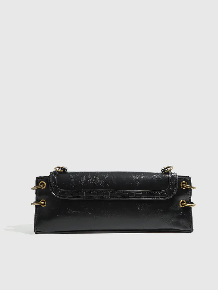 Bolso Clutch Retro Abatible con Cadena Dorada 14