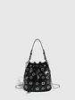 Bolso Bucket con Ojales Metálicos · Correa de Cadena · Estilo Urbano - Miniatura 1