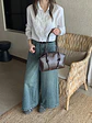 Bolso de Hombro Rectangular · Asas Largas con Nudo · Estilo Urbano Minimalista - Miniatura 9