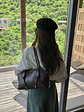 Bolso de Hombro Rectangular · Asas Largas con Nudo · Estilo Urbano Minimalista - Miniatura 7