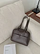 Bolso Bowling con Bolsillo Frontal · Asas Largas Dobles · Estilo Urbano Retro - Miniatura 4