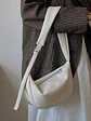 Bolso Hobo Curvo con Correa Ancha · Cierre de Aro Metálico · Estilo Urbano - Miniatura 3