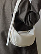 Bolso Hobo Curvo con Correa Ancha · Cierre de Aro Metálico · Estilo Urbano - Miniatura 4