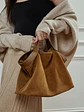 Bolso Tote de Gamuza con Caída Natural · Asas Dobles - Miniatura 11