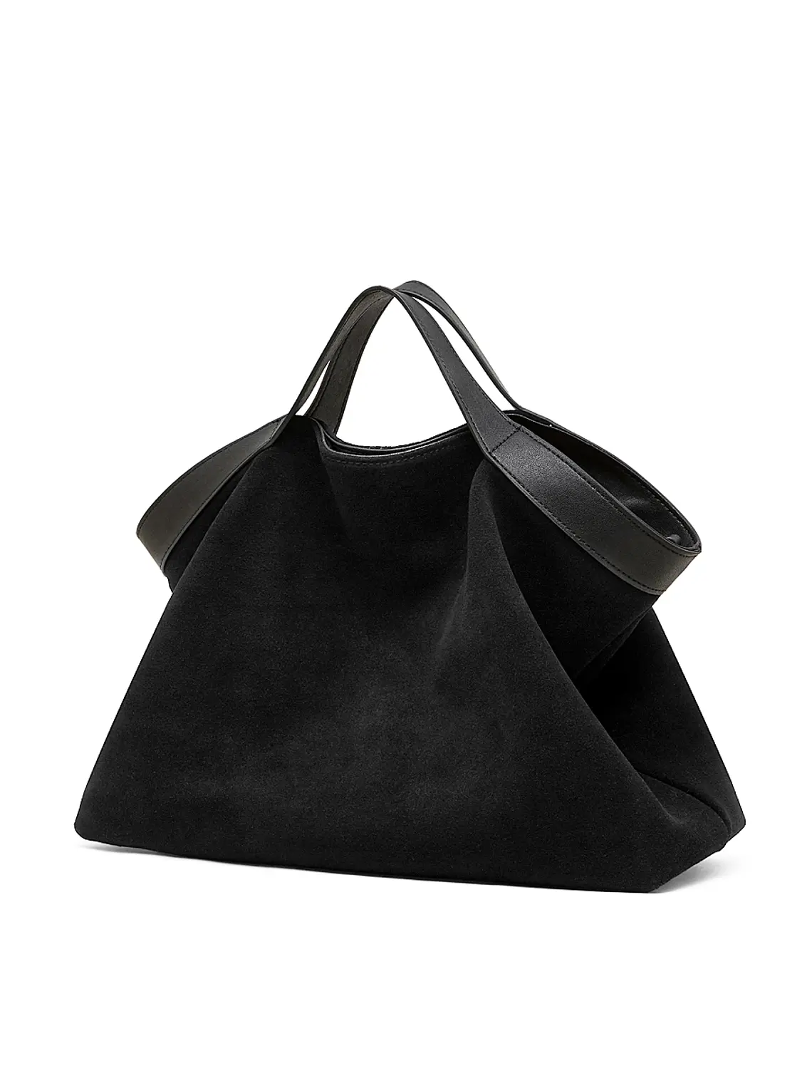 Bolso Tote de Gamuza con Caída Natural · Asas Dobles 8