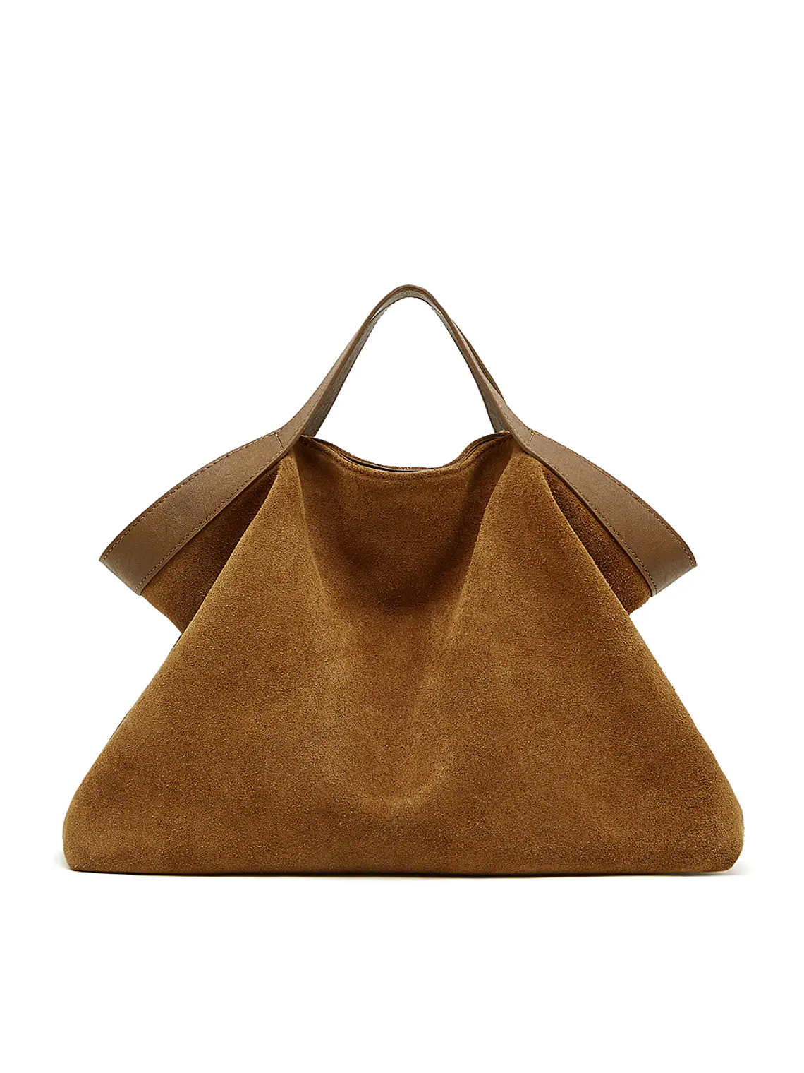 Bolso Tote de Gamuza con Caída Natural · Asas Dobles 14