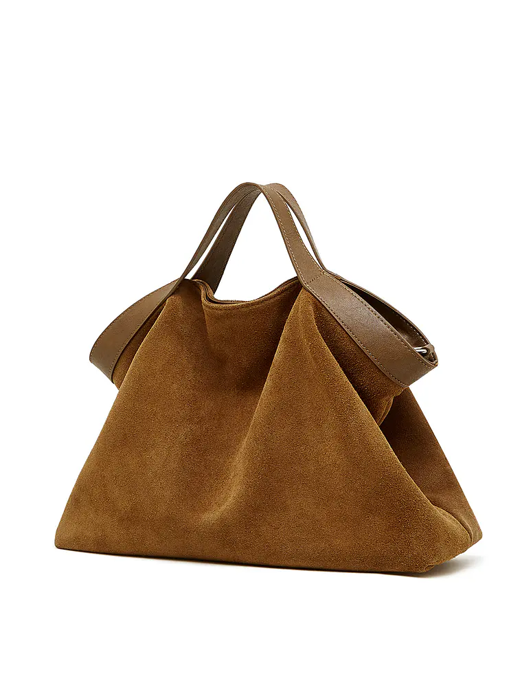Bolso Tote de Gamuza con Caída Natural · Asas Dobles 15