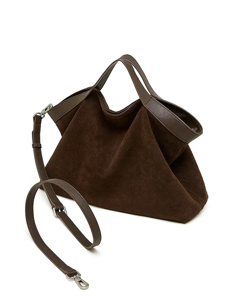 Bolso Tote de Gamuza con Caída Natural · Asas Dobles 25