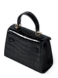 Mini Bolso Estructurado Croco · Cierre Metálico Dorado - Miniatura 9