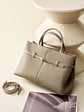 Bolso Tote de Cuero · Cinturón Frontal · Elegancia Estructurada - Miniatura 7
