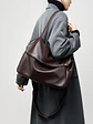 Bolso Hobo de Cuero · Solapa Suave · Volumen Relajado - Miniatura 1