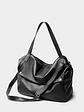 Bolso Hobo de Cuero · Solapa Suave · Volumen Relajado - Miniatura 15