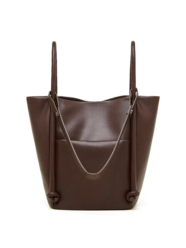 Bolso Tote de Cuero · Silueta Vertical 11