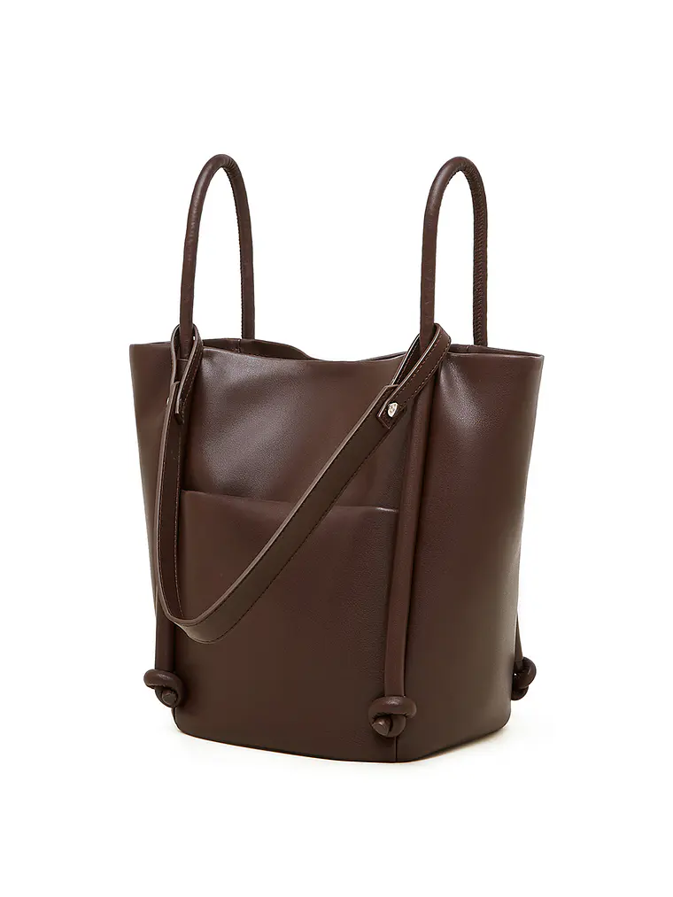 Bolso Tote de Cuero · Silueta Vertical 12