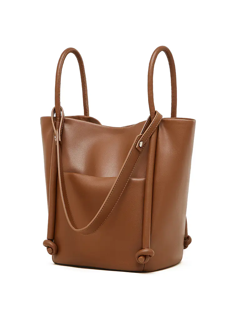Bolso Tote de Cuero · Silueta Vertical 19