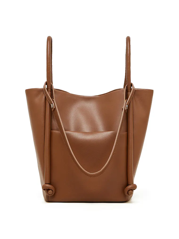 Bolso Tote de Cuero · Silueta Vertical 18