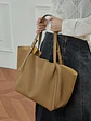 Bolso Tote de Cuero · Formato Amplio - Miniatura 26