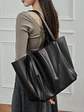 Bolso Tote de Cuero · Formato Amplio - Miniatura 3