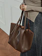 Bolso Tote de Cuero · Formato Amplio - Miniatura 11