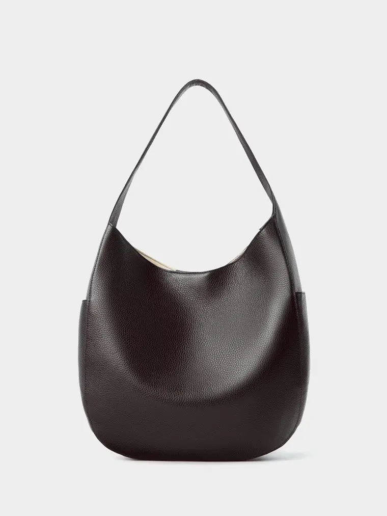 Bolso Hobo de Cuero Vacuno · Silueta Suave · Estilo Minimalista 4