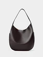 Bolso Hobo de Cuero Vacuno · Silueta Suave · Estilo Minimalista - Miniatura 4