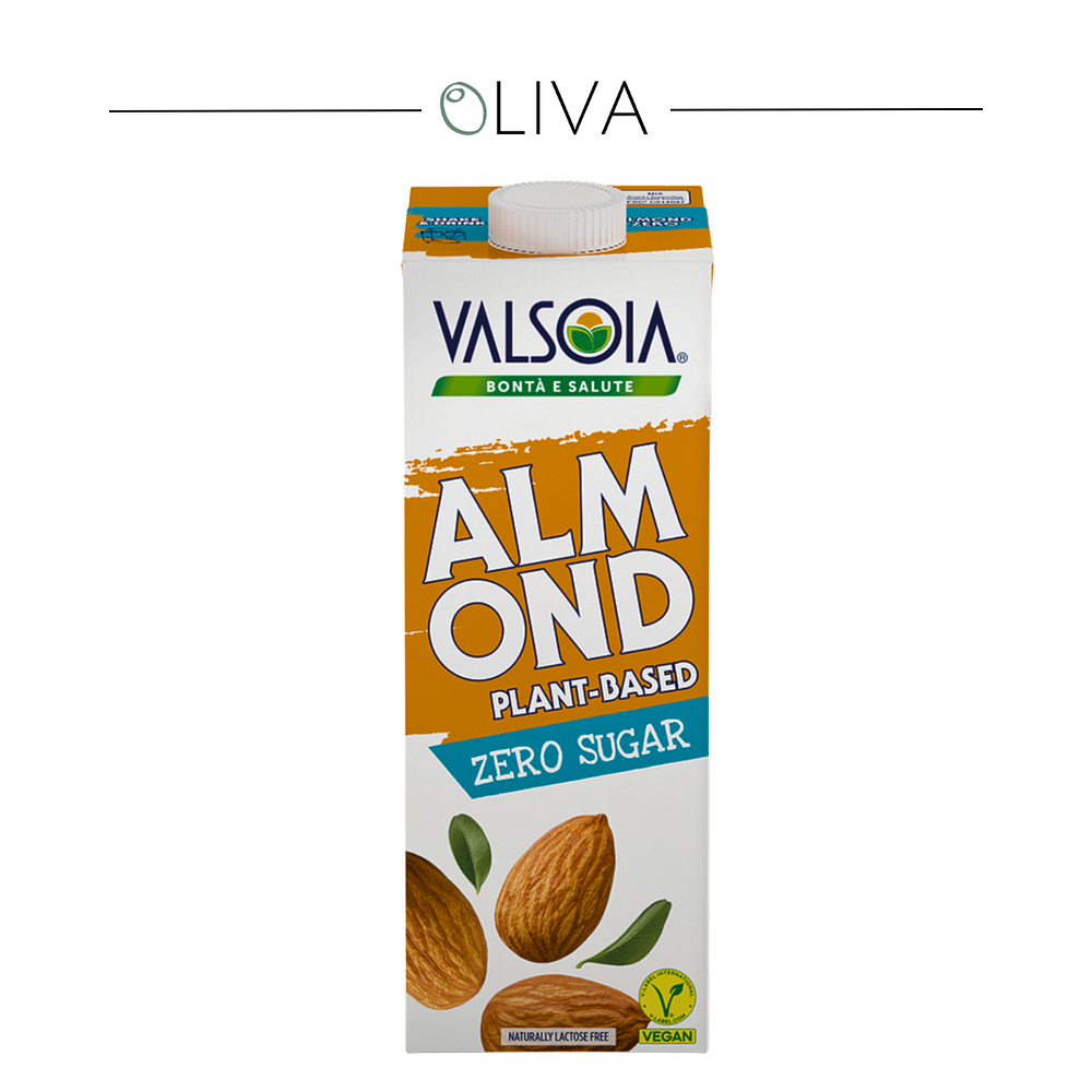 Bebida liquida leche de almendras zero vegana 