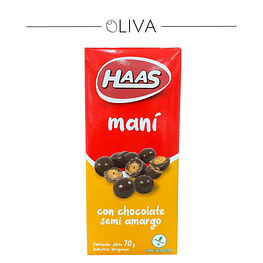 maní con chocolate semi amargo