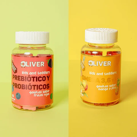 PACK KIDS BIENESTAR (Omega 3,6 y 9 + Probióticos y prebióticos)