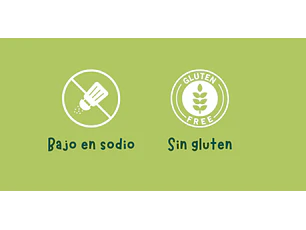 suplementos infantiles bajo en sodio, sin gluten
