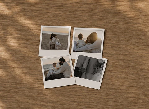 Set 4 fotos polaroids