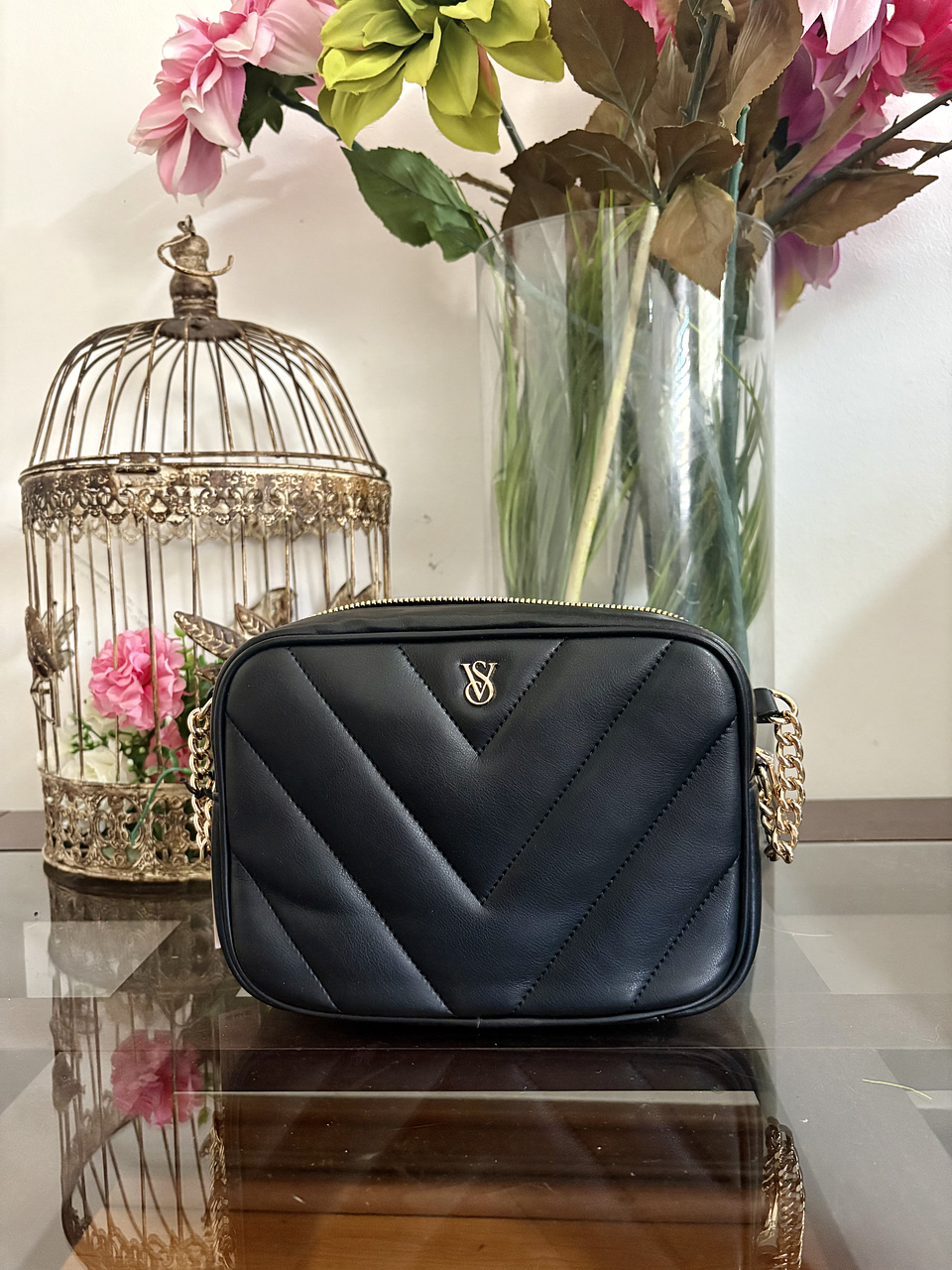 Crossbody Victoria Secret negro 1
