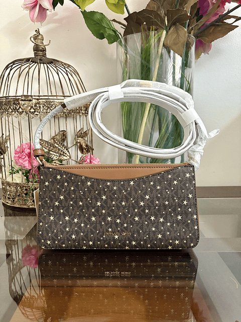 Crossbody MK café estrellas