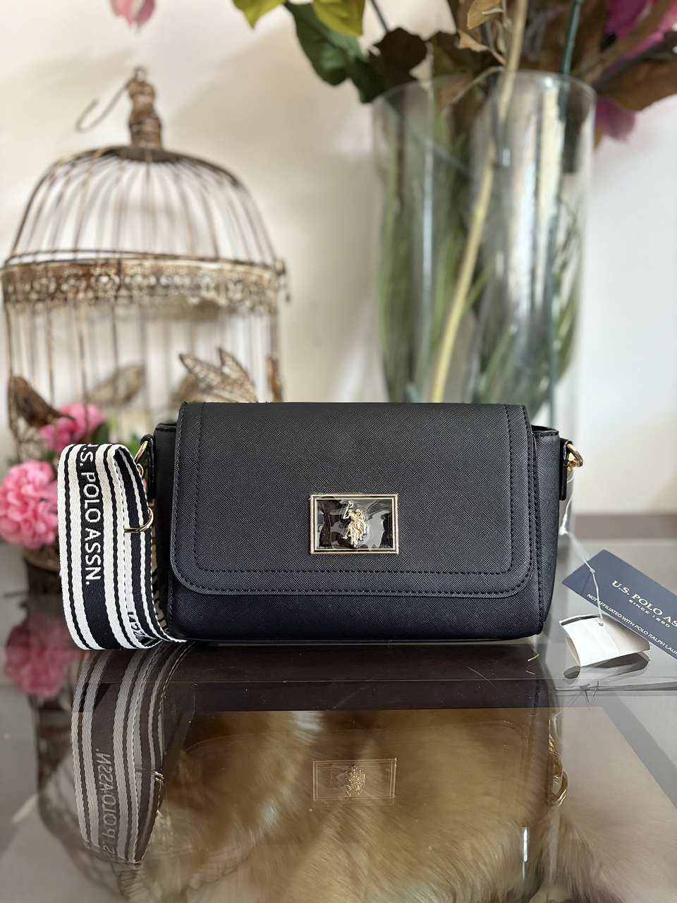 Crossbody Polo negro 1