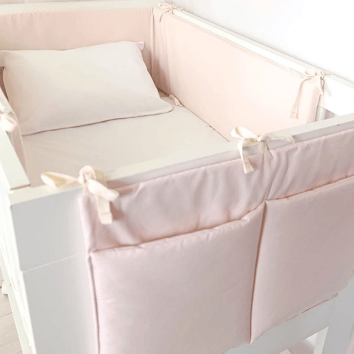 Organizador de Cuna Rosa Empolvado 2