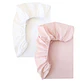 Pack Sábanas bajeras bicolor colecho rosa empolvado - Miniatura 1