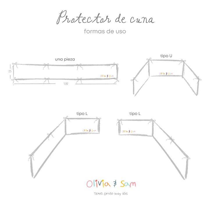 Protector Cuna Blanco 4