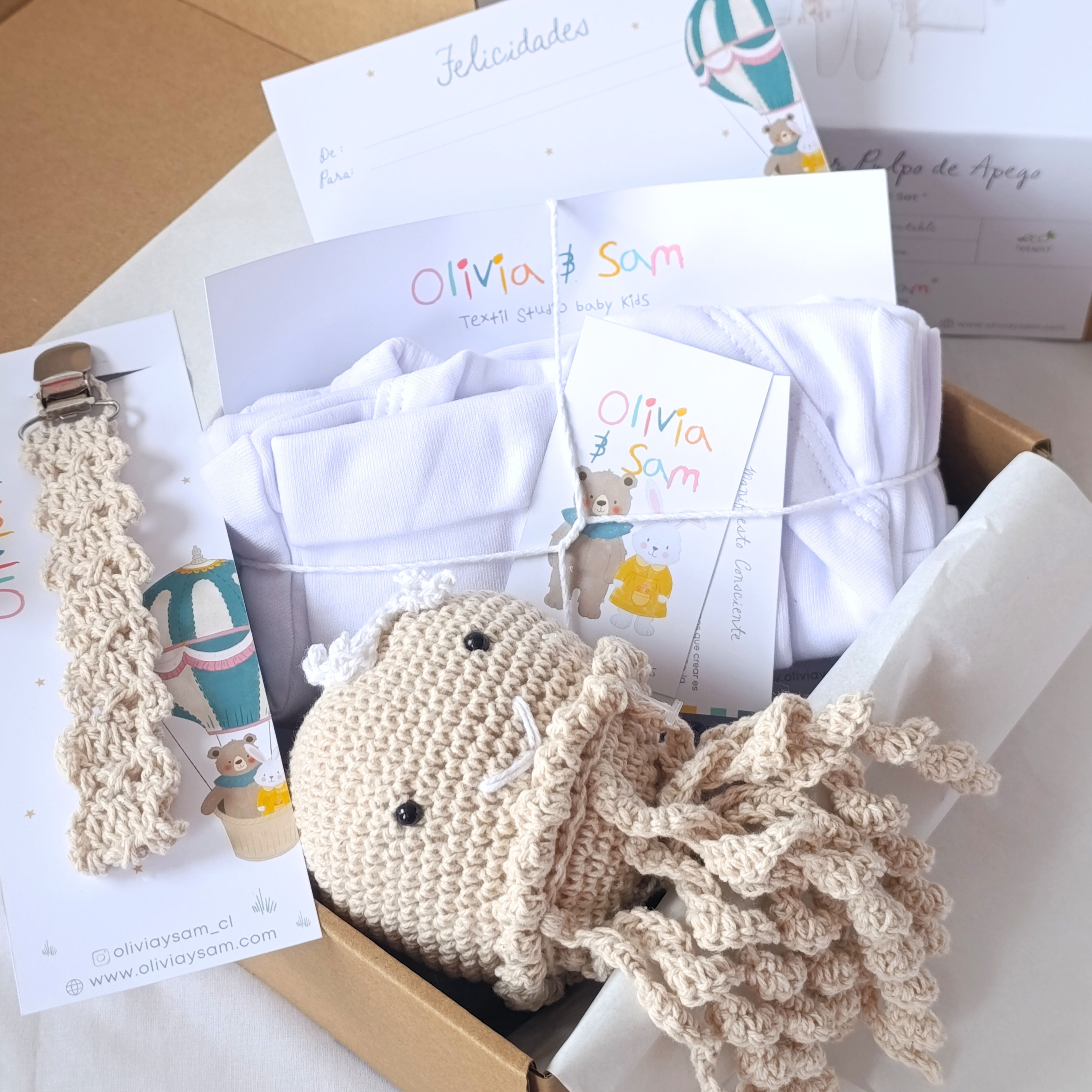Caja regalo baby shower 
