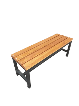 Banca metal madera patio camarin