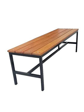 Banca metal madera patio camarin